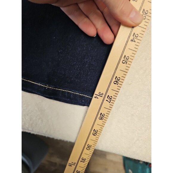 Vintage Y2K Gloria Vanderbilt Blue Straight Leg Retro Jeans 12 Short - Picture 4 of 7